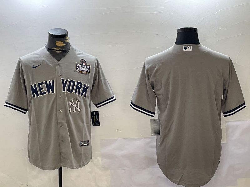 Men New York Yankees Blank Grey Game 2024 Nike MLB Jersey style 102723->new york yankees->MLB Jersey